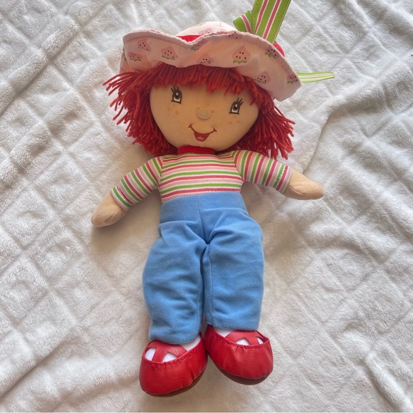 Strawberry Shortcake Embroidered 2004 Soft Rag Doll  14 "  KellyToy - Picture 1 of 6
